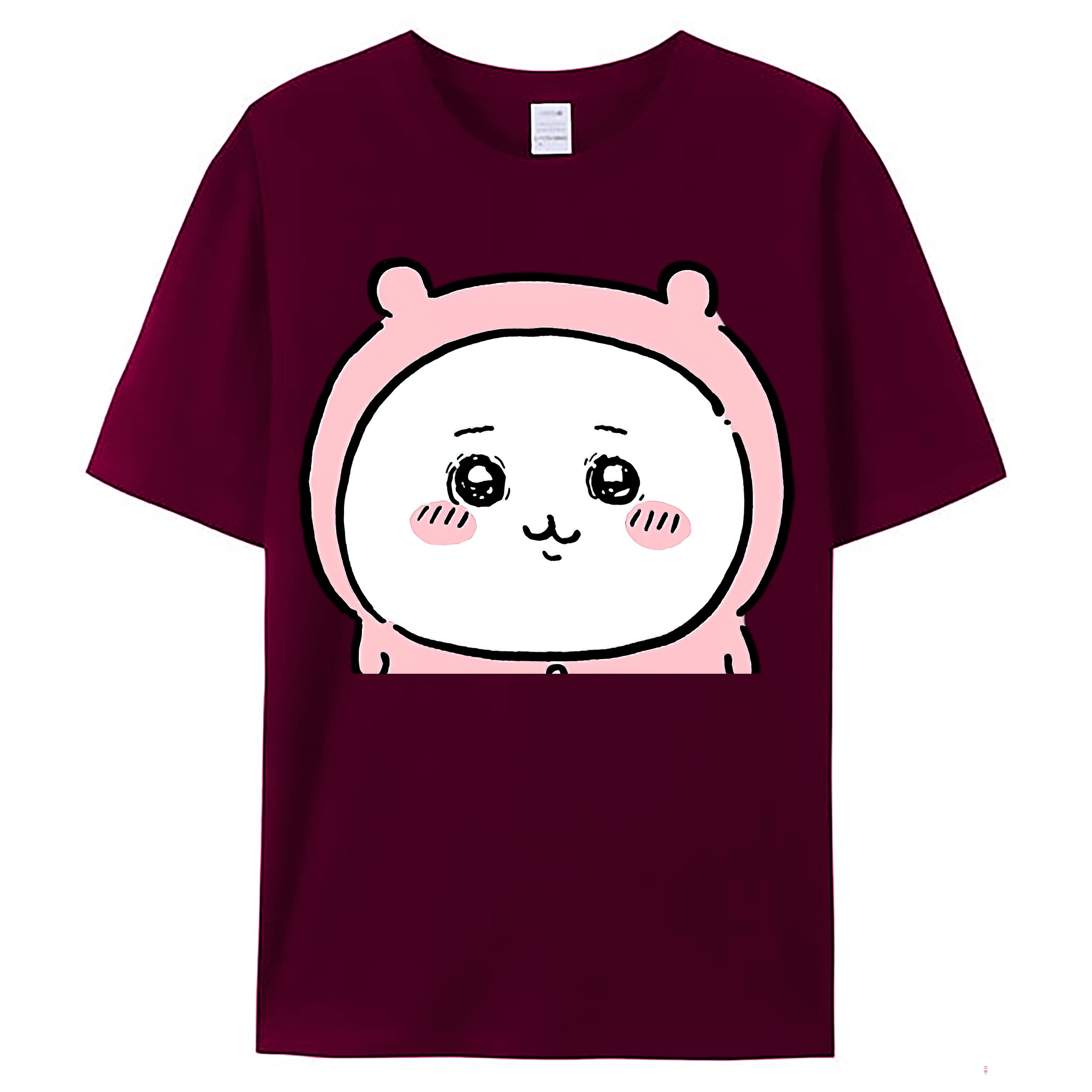 （画像用） ちいかわ ちいかわ Chii-kawa chiikawa レディースカジュアルプリントTシャツ（綿100％）